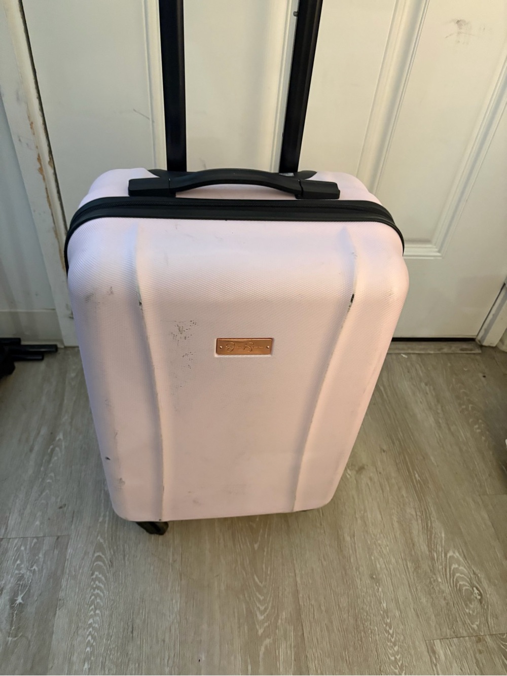 Jessica Simpson Light Pink Hard-Shell Carry-On Spinner